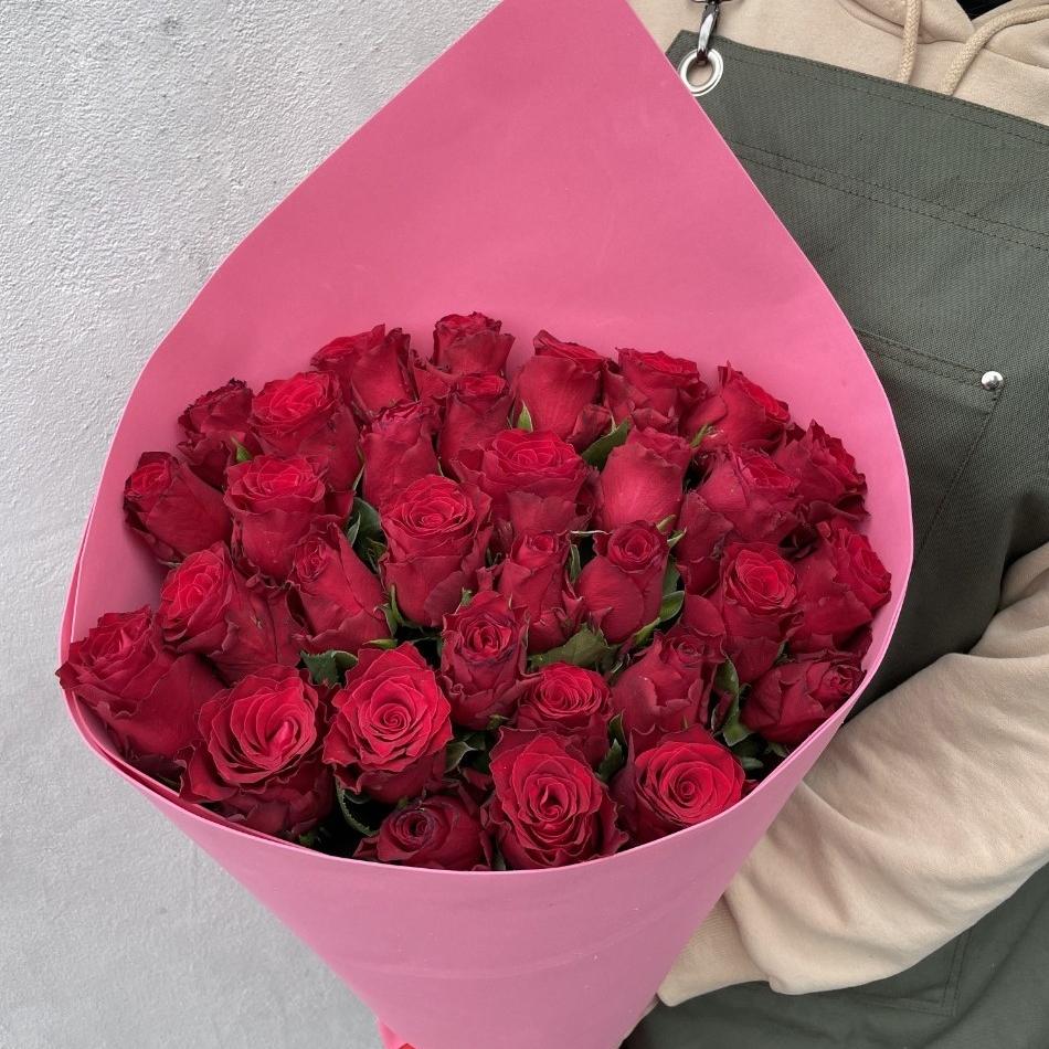 Роза красная 60 см  (Эквадор)