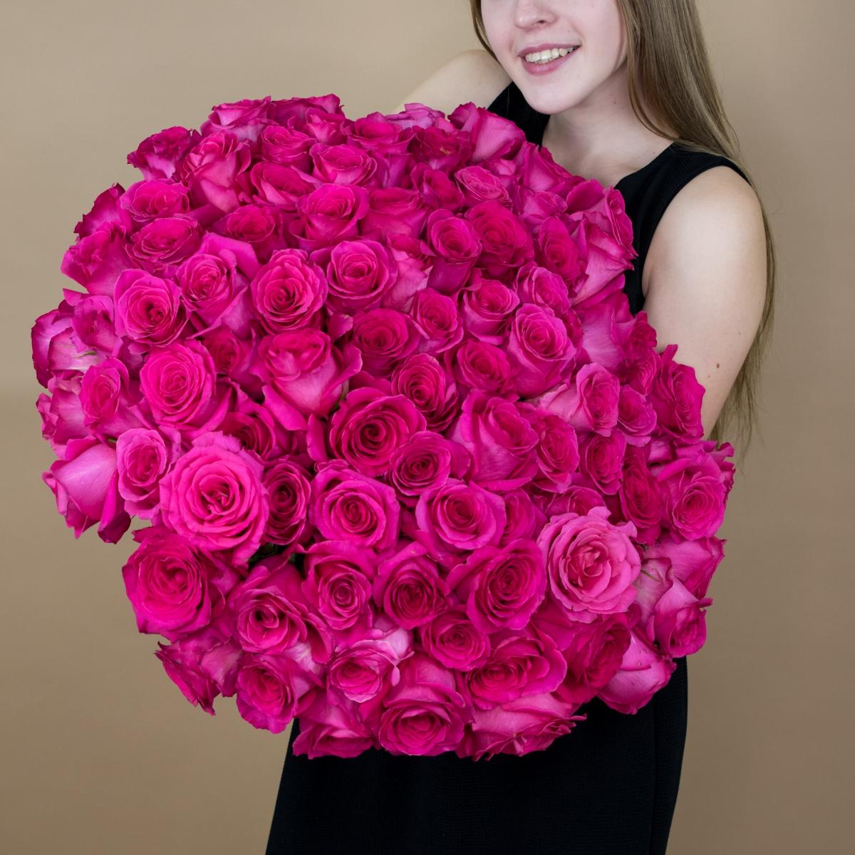 Букет из розовых роз 75 шт. (40 см) Артикул  14553