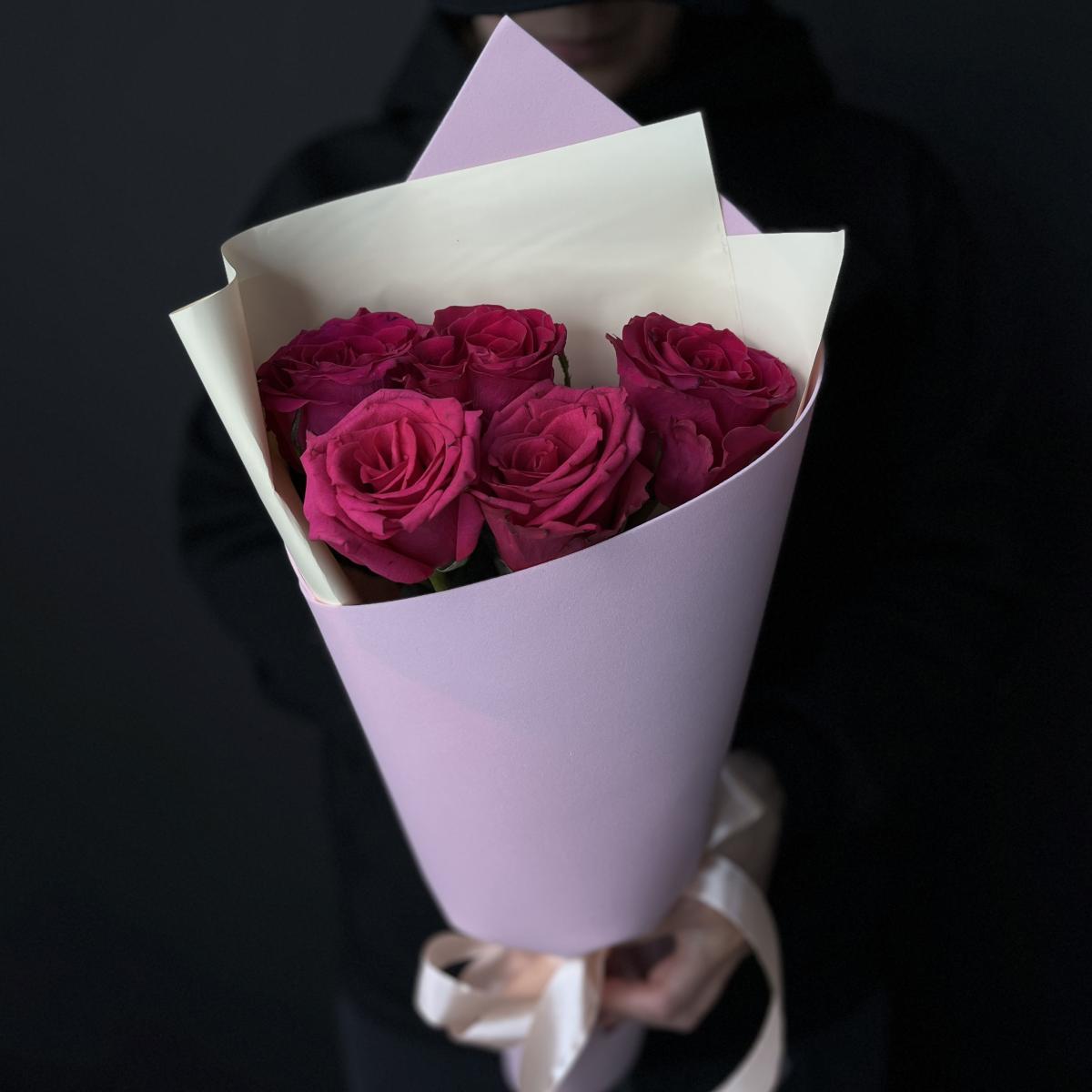 Розы 40 см (Эквадор) розовые 