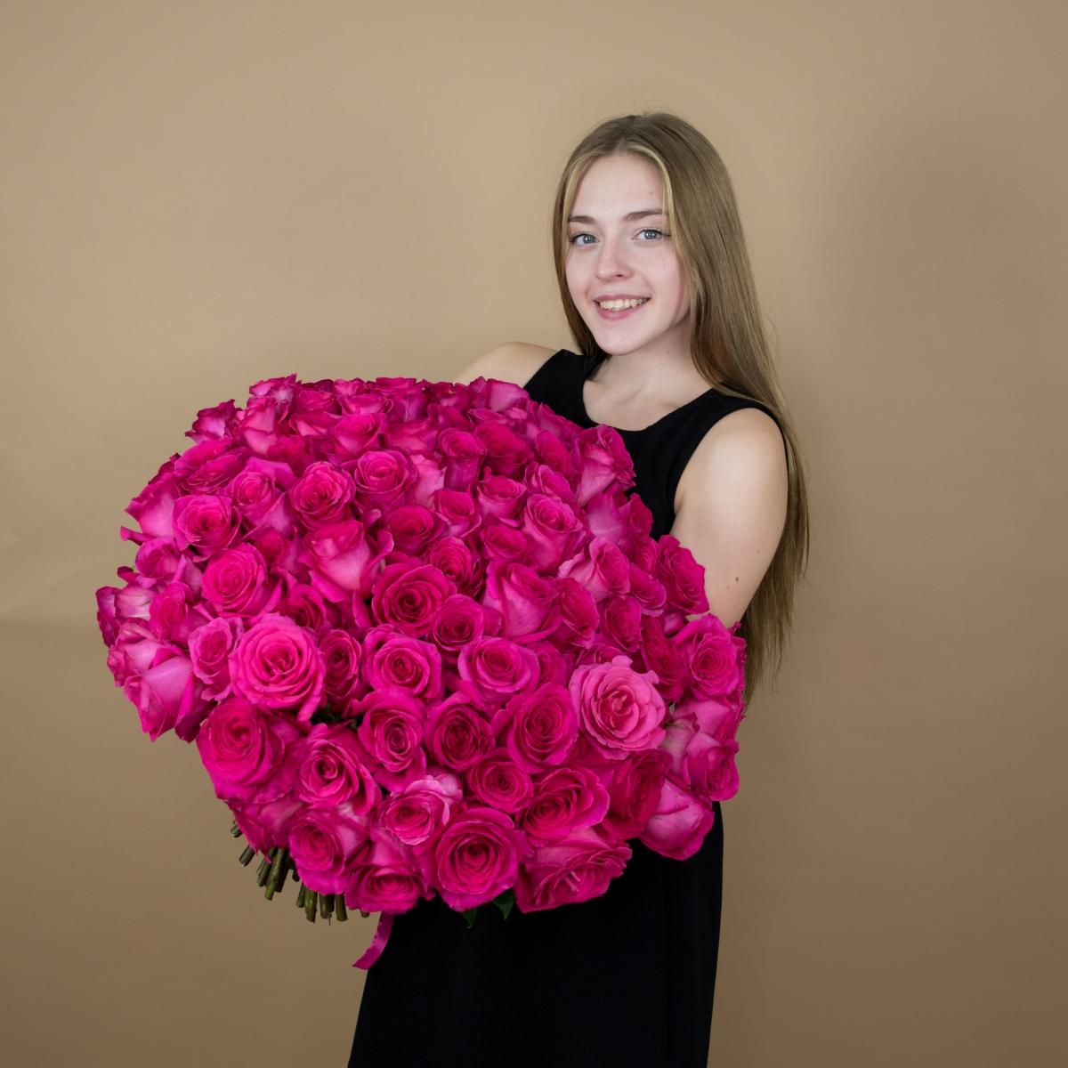 Розы 40 см (Эквадор) розовые 